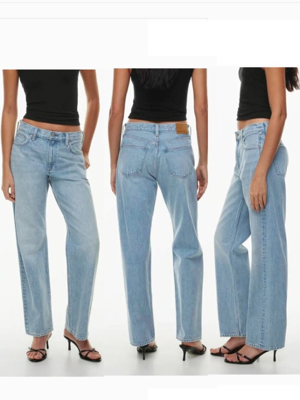 Denim Forum 90s Iggy Lo-Rise Baggy Jeans Light Wash Straight Leg Size 28